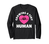 Expectant Mother Growing A Tiny Human Funny Soon to be Mom Long Sleeve T-Shirt