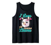 Expectant Mother I LOVE MY MAMA LLAMA Funny Mothers Tank Top