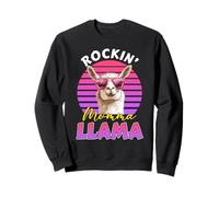 Expectant Mother ROCKIN' MAMA LLAMA Funny Soon to be Mom Sweatshirt