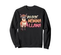 Expectant Mother ROCKIN' MAMA LLAMA Funny Soon to be Mom Sweatshirt