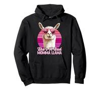 Expectant Mother SHE'S A BAD MOMMA LLAMA Funny Soon Mother Pullover Hoodie