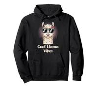 Expectant Mothers COOL LLAMA VIBES Funny Soon to be Mom Pullover Hoodie