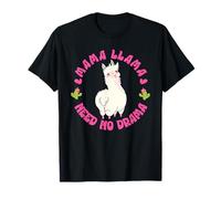 Expectant Mothers MAMA LLAMA NEEDS NO DRAMA Soon to be Mom T-Shirt