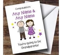 Expecting A Grandchild New Grandparents Personalised Pregnancy Card - Congratulations On Your Pregnancy Card, New Baby On The Way Card