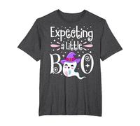 Expecting A Little Boo Maternity Halloween T-Shirt, Men's Big and Tall, Dark Heather Grey, 4X Tall