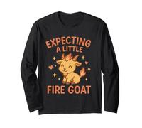 Expecting A Little Fire Goat Cute Funny Maternity Long Sleeve T-Shirt