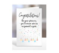 Expecting baby card, funny, joke, gifts, present, On your princess you’ll never win an argument again, A5-235_42