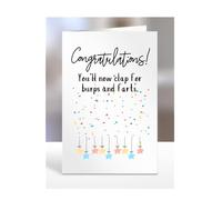 Expecting baby card, funny, joke, gifts, present, You’ll now clap for burps and farts, A5-235_83