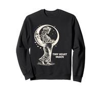 Expecting Mom Pregnant Skeleton Tiny Heart inside Sweatshirt