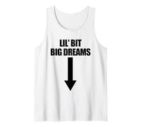 Expecting Mother Lil Bit Big Dreams Funny Pregnancy Tank Top