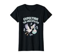 Expecting the Unexpected Stork Juggling Baby Graphic T-Shirt