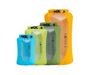 Exped - Pack of 4 waterproof storage bags - Drybag Versa Clear Set in Nylon - Yellow Yellow one size