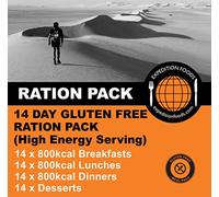 Expedition Foods 14 Day Gluten Free Multipack | Freeze-Dried Camping & Hiking Food | 42 Meals + 14 Desserts