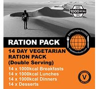 Expedition Foods 14 Day Vegetarian Multipack | Freeze-Dried Camping & Hiking Food | 42 Meals + 14 Desserts