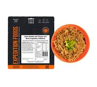 Expedition Food Asian Noodles with Chicken and Mixed Vegetables | Freeze-Dried Camping & Hiking Food | Double Serving | 1000kcal Meal