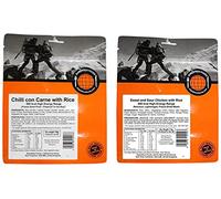 Expedition Foods Chilli Con Carne with Rice (800kcal) - Freeze Dried Meal and Sweet and Sour Chicken with Rice | Freeze-Dried Camping & Hiking Food | High Energy Serving | 800kcal Meal
