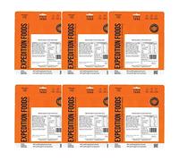 Expedition Foods Vegan Mushroom Risotto | Freeze-Dried Camping & Hiking Foods | 6-Meal Pack | 800kcal Multipack