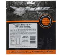 Expedition Foods Vegetable Tikka with Rice | Freeze-Dried Camping & Hiking Food | Single Serving | 450kcal Meal