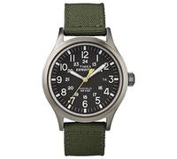 Expedition Men's Quartz Watch with Black Dial Analogue Display and Green Nylon Strap T49961SU