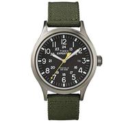 Expedition Men's Quartz Watch with Black Dial Analogue Display and Green Nylon Strap T49961SU