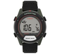 Expedition Rugged Digital Men s 43mm Leather Strap Watch