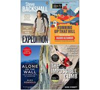 Expedition, Running Up That Hill, Alone On The Wall, The Impossible Climb 4 Books Collection Set