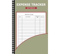 Expense Tracker Notebook: Spending Tracker Notebook, Money Management Ledger for Family's or Small Business Use - 108 Pages, 6"x9" Inches