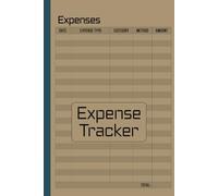 Expense Tracker: Simple Money Management for Personal Finances or Small Businesses to Keep Records of Your Daily Expenses.