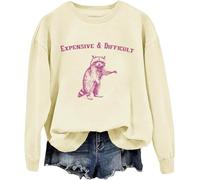 Expensive And Difficult Sweatshirt, Expensive And Difficult Racoon Sweatshirt, Expensive Difficult And Talks Back