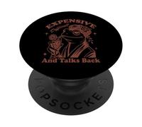 Expensive Difficult And Talks Back Frog Art PopSockets Adhesive PopGrip