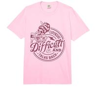 Expensive Difficult and Talks Back Funny Skull Messy Bun Comfort Colors Adult Heavyweight T-Shirt