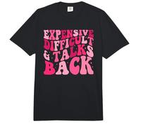 Expensive Difficult and Talks Back Groovy Retro Mom Life Comfort Colors Adult Heavyweight T-Shirt
