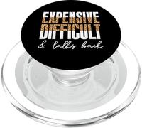 Expensive Difficult And Talks Back Mom Life Leopard PopSockets PopGrip for MagSafe