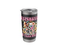 Expensive Difficult and Talks Back Skeleton Mothers Day Stainless Steel Insulated Tumbler
