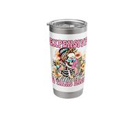 Expensive Difficult and Talks Back Skeleton Mothers Day Stainless Steel Insulated Tumbler