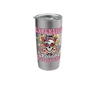 Expensive Difficult and Talks Back Skeleton Mothers Day Stainless Steel Insulated Tumbler