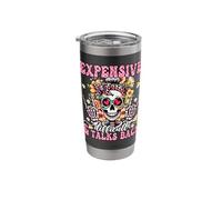 Expensive Difficult and Talks Back Skeleton Mothers Day Stainless Steel Insulated Tumbler