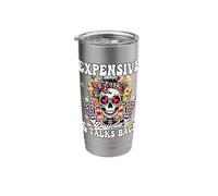 Expensive Difficult and Talks Back Skeleton Mothers Day Stainless Steel Insulated Tumbler