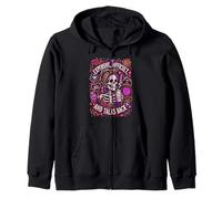 Expensive Difficult Talks Back Funny Skeleton Coffee Fun Mom Zip Hoodie