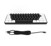 Experience 61 Key Mechanical Keyboard V900 in Vibrant Green, Axis Keys Glow in Captivating Blue RGB, Mini Switches Add Distinctive Touch, Gaming Keyboards for Pro play! (White