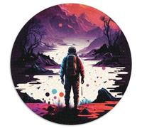 Experience Alien Worlds Jigsaw Puzzles for Adults, 1000 Piece 1000 Piece Round Jigsaw Family Interactive Game, Brain Teaser Gift, Educational Toy (Size 67.5x67.5cm)