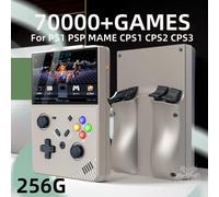 Experience Classic Gaming Anywhere R43 PRO 256G 70000+ Games 4.3” Large Screen For PS1 PSP MAME Retro Gaming at Your Fingertips gray