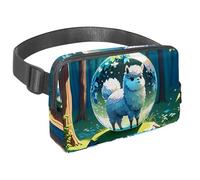 Experience Comfort and Convenience with our Travel Waist Pack, The Adjustable Strap Crossbody Bag for Men and Women, Alpacas Crystal Ball