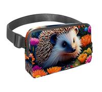 Experience Comfort and Convenience with our Travel Waist Pack, The Adjustable Strap Crossbody Bag for Men and Women, Color Drawing Hedgehog