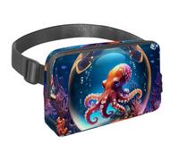 Experience Freedom on The Move, Our Travel Waist Pack is The Ultimate Crossbody Bag for Men and Women, Designed for Running, Walking, Hiking, and Cycling, Octopus Crystal Ball