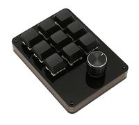Experience Mini 9 Key Keypad with Dual Knobs Effortless Osu Programming Key Line Separation Green Axis Mechanical Keypads Swappable Program Customization Hot and Buzzing Blue