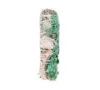 Experience Native American Smudging: White Sage, Abalone, and Quartz Ritual Wand - Made in USA
