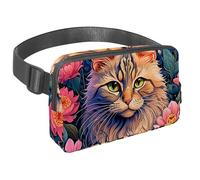 Experience The Freedom of Hands-Free Travel with our Travel Waist Pack, Designed for Men and Women on The Move, Color Drawing Cat