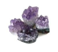 Experience The Power Of Amethyst Crystal Clusters - 4-Piece Set, Each Stone Under 100 Grams - Boost Willpower And Manifestation - Reiki-Infused Geode Stones For Your Spiritual Journey-B0CK5TNFR1