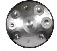 Experience the Soulful Sounds of a Handmade 22 Inch Handpan Drum in D Minor with 9 Notes, Complete with Bag, Hammers, Stand, and Cloth for Easy Maintenance.